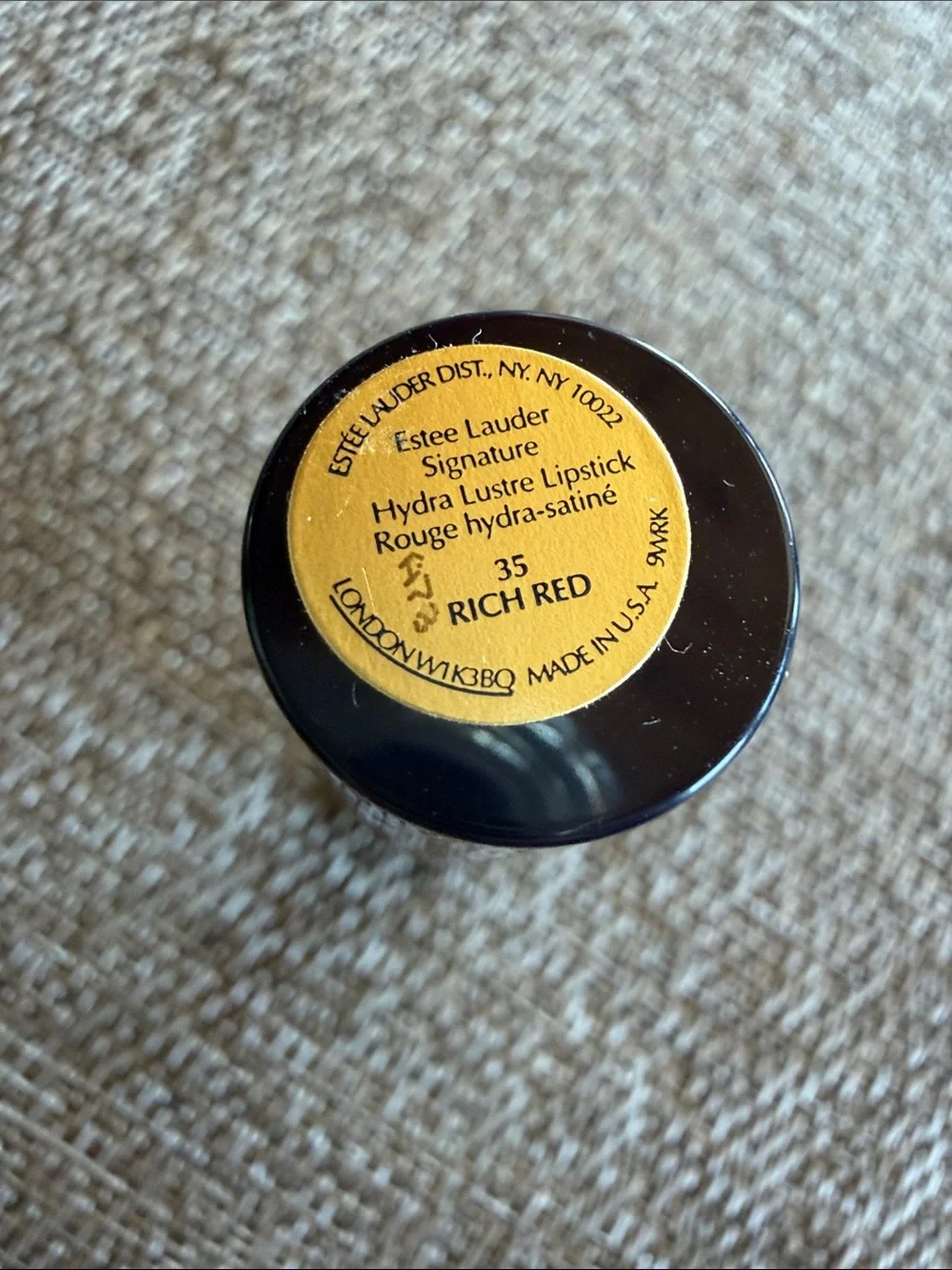 Vintage NOS Red Estee Lauder Signature Hydra Lustre Lipstick 35 Rich Red NEW